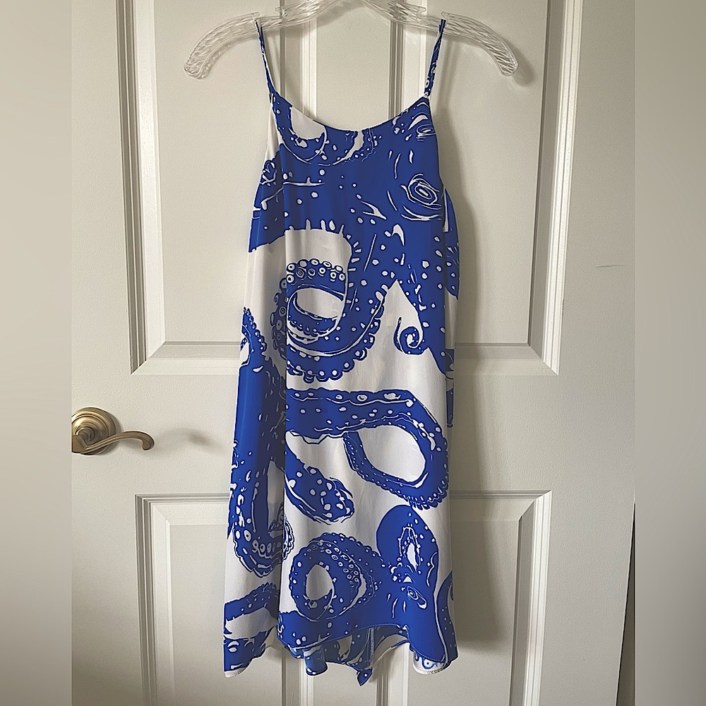 EUC/NWOT AMANDA UPRICHARD SILK OCTOPUS MINI SLIP DRESS,  S